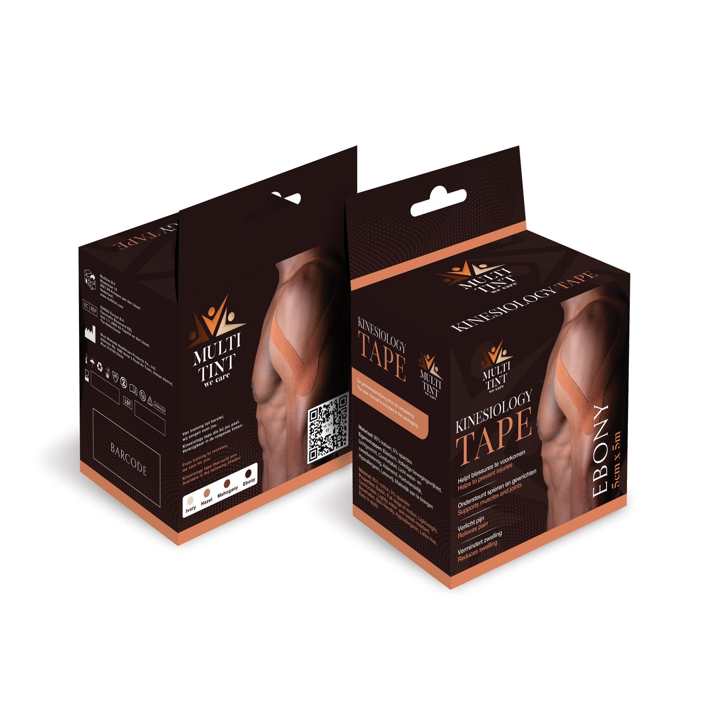 Kinesiologie tape Ebony