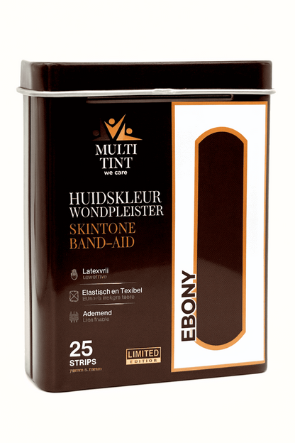 Ebony pleisters in duurzaam blik
