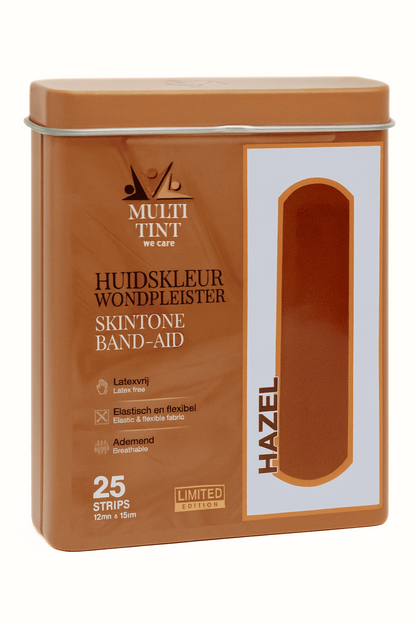 Hazel pleisters in duurzaam blik
