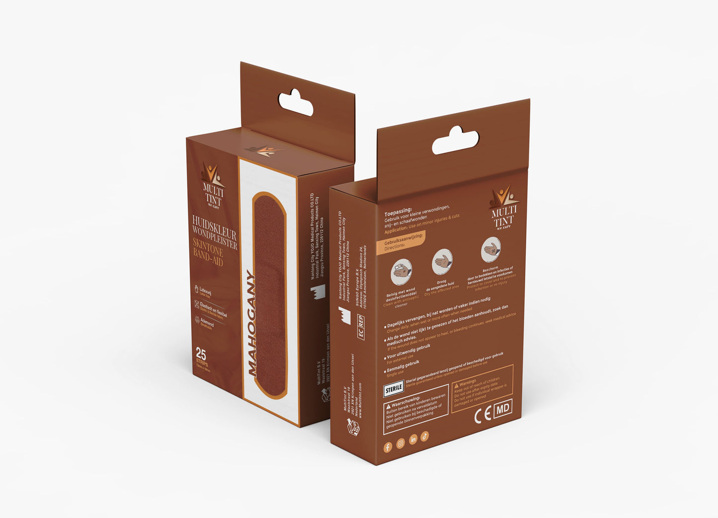 Mahogany Wondpleisters